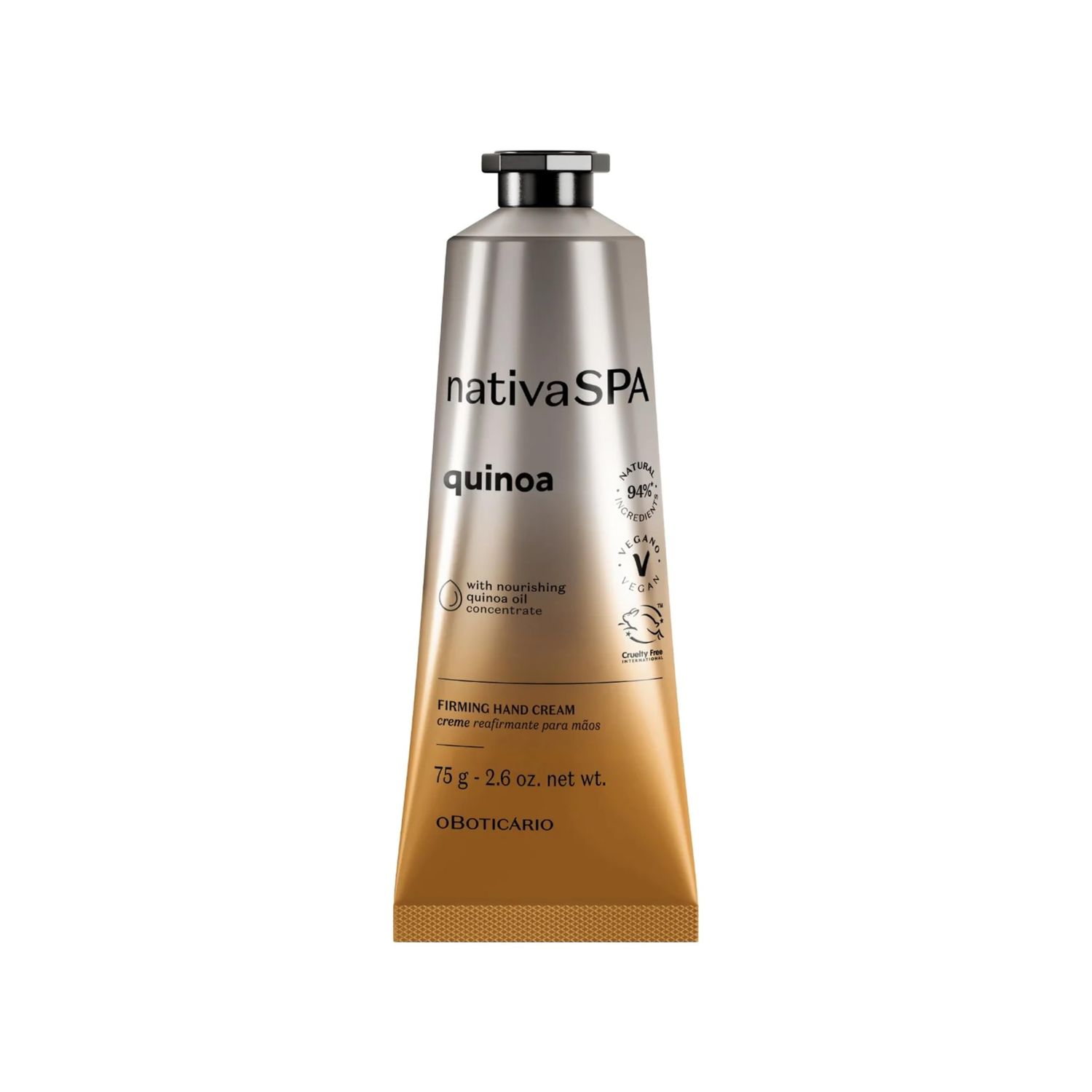 O Boticrio Nativa SPA, Quinoa Hand Cream, Hydrating Lotion, 2.6 Ounce
