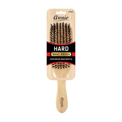 Annie Hard Wave Boar &amp; Nylon Bristle Brush Light Brown