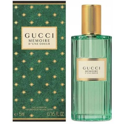 Gucci MEMOIRE D UNE ODEUR EDP Travel Size Perfume MINI SMALL - 5 ml / 0.16 Fl Oz