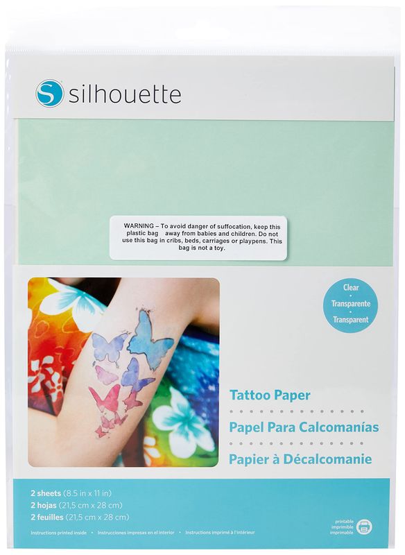 Silhouette Media-Tattoo Temporary Tattoo Paper