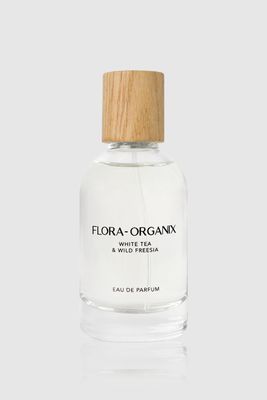 Flora-Organix White Tea &amp; Wild Freesia Eau de Parfum - Natural Perfume with Sweet Floral Notes - Cruelty-Free, Sulfate-Free, Vegan with Natural Ingredients - 1.7 oz