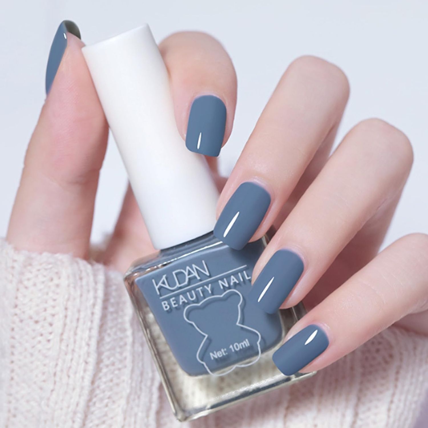 NovaCharm Blue Nail Polish - Long-Lasting Nail Polish - Air Dry Quick Dry Nail Varnish - Chip Resistant Nail Lacquer Easy Apply - Fingernail Polish Nail Art Polish for Women Manicure DIY