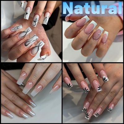 Lifextol 240pc Square Gel Nail Tips Medium Fake Nails for Press on Nails Clear Acrylic Nails Tips, 12 Size Full Cover Nail tips Square Soft Gel Nail Tips False Nails Extension Artificial Fingernails