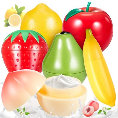 Swiffen 6 Pcs Hand Cream Gifts Set For Women Bulk Hand Lotion Travel Size for Dry Cracked Hands Birthday Party Favors Supplies Funny Fruit Gifts For Teacher Nurse Mother Her Friends