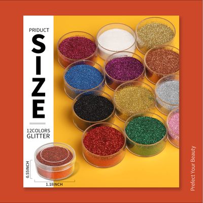 Teenitor Fine Glitter, Glitter for Nails Art, Extra Fine Glitter, Festival Glitter,5g12