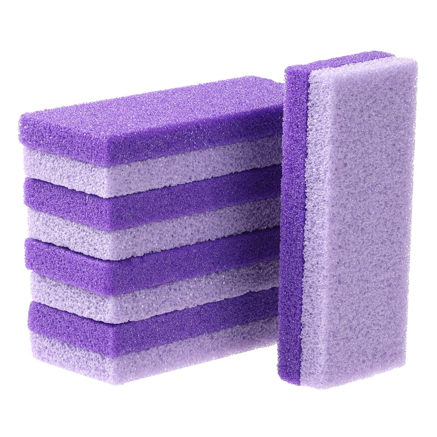 Hariendny 5 PCS Pumice Stone Pads Foot Scrubber Sponge Feet Callus Remover Dead Skin Pedicure Supplies for Home Use Heel Repair (Purple)