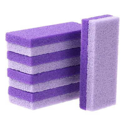 Hariendny 5 PCS Pumice Stone Pads Foot Scrubber Sponge Feet Callus Remover Dead Skin Pedicure Supplies for Home Use Heel Repair (Purple)