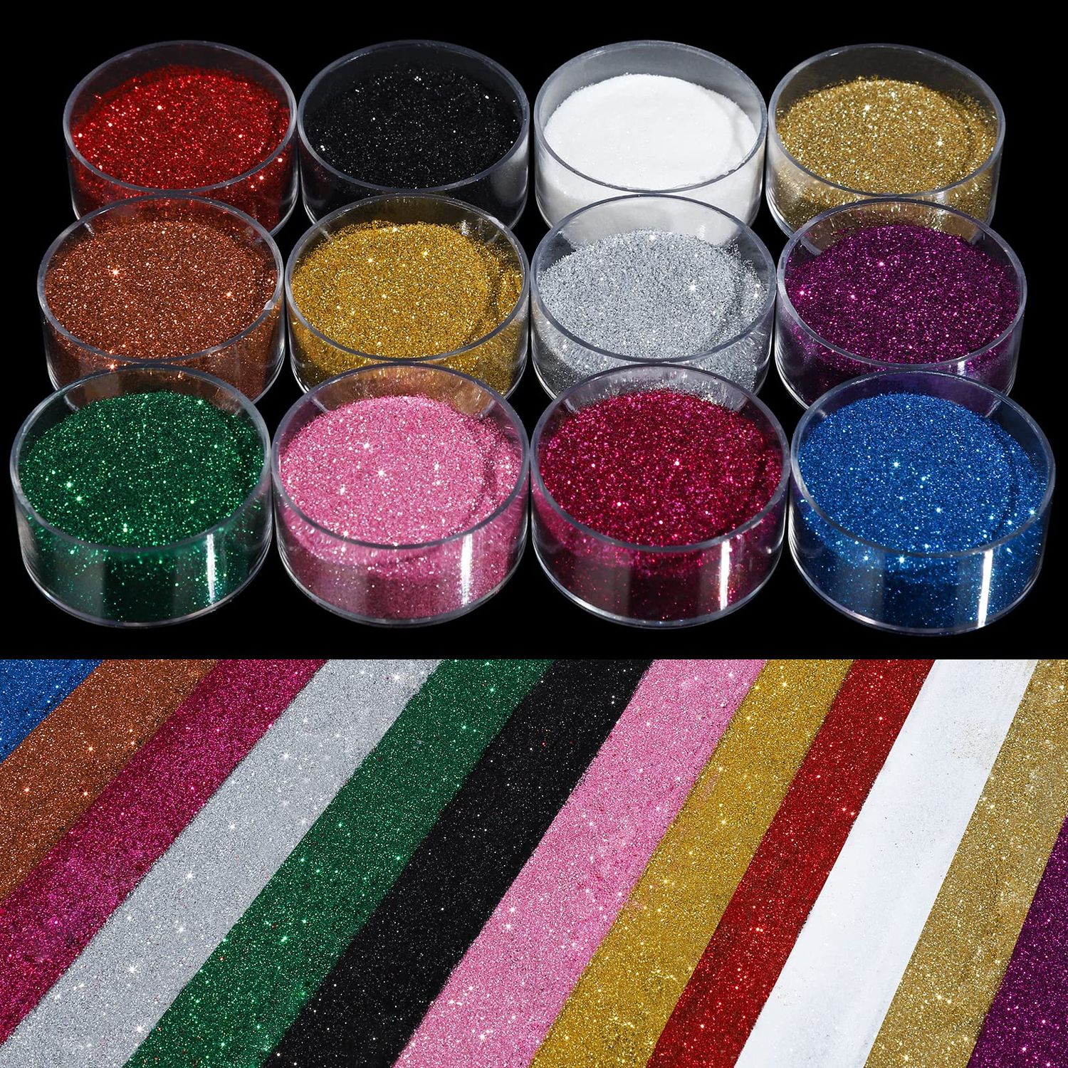 Teenitor Fine Glitter, Glitter for Nails Art, Extra Fine Glitter, Festival Glitter,5g12