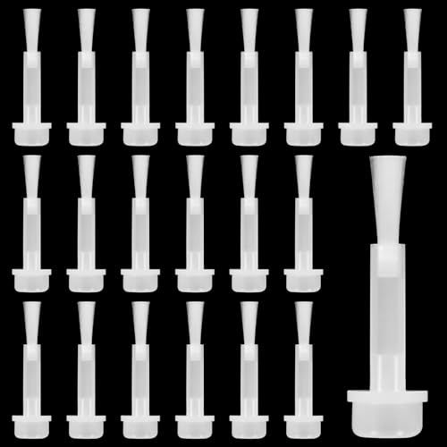 20 Pcs Disposable Nail Polish Brush Replacement Dip Gel Nail Art Brushes for Nails Dip Liquid Soft Bristles Activator Brushes for Base Coat Top Coat, White