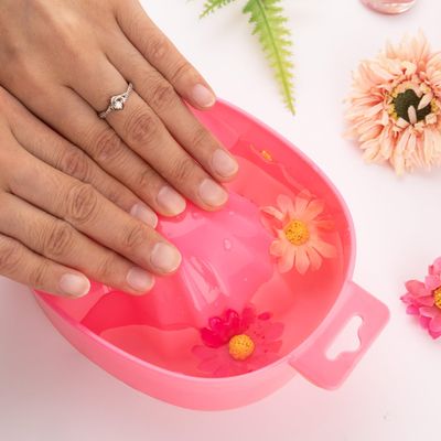 Framendino, 2 Pack Manicure Bowls Nail Soaking Soak Off Tray Art Hand Wash Spa Tool