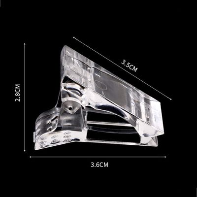 12Pcs Nail Tips Clip for Quick Building Polygel Nail Forms Nail Clips for Polygel Finger Nail Extension UV LED Builder Clamps Manicure Nail Art Tool with 1Pcs False Nail Tip Trimmer