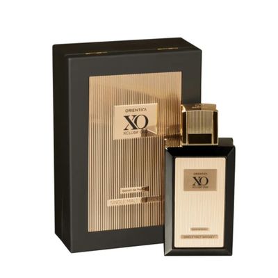 Orientica XO Xclusif Oud Single Malt Whiskey Eau de Parfum with Saffron, Incense &amp; Caramel, Bold &amp; Refined Smoky Fragrance for Men, Long-Lasting Luxurious Oud Cologne, Perfect for Any Occasion, 120ML