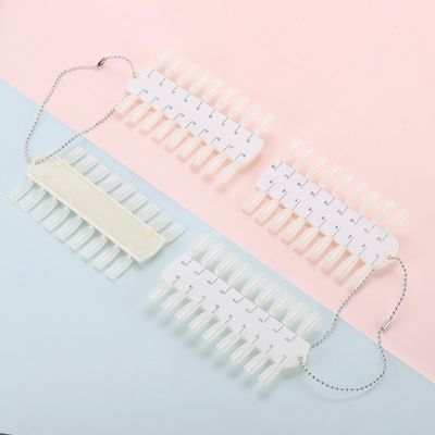 6 Sets 216 Tips Nail Color Swatch, Double Layer Tips Clear Nail Color Display Palette Paint Practice Color Chart swatches