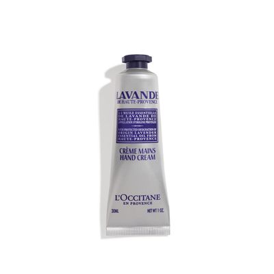 LOccitane Nourishing Lavender Hand Cream Enriched with Lavender Essential Oil and Shea Butter, Net Wt. 1 oz.