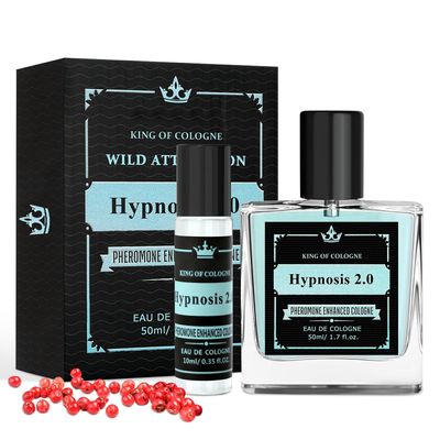 gavosy Pheromone Cologne for Men, Hypnosis 2.0 Cologne for Men, Pheromones Hypnosis 2.0 Long-Lasting Fragrance(Pheromone-Infused), Enhances Intimacy, Gift for Father, Boy Friend and Husband(2PCS)