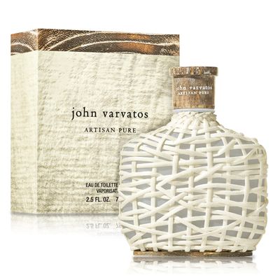 John Varvatos Mens Cologne, Artisan Pure Eau de Toilette EDT Spray, Citrus Woody Scent with Notes of Petitgrain, Orris Absolute &amp; Mexican Primavera Wood, 2.5 fl oz