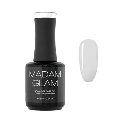 Madam Glam - Hema-Free Soak-off Base Coat Gel - 15ml 0.5 fl/oz - UV/LED DIY Gel Nail Application - Super Long-Lasting, Easy Removal, Salon Quality