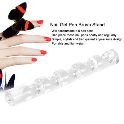 Cimenn Fashionable Simple Acrylic Nail Gel Pen Brush Stand Holder - DIY Manicure Nail Carving Drawing Pencils Brushes