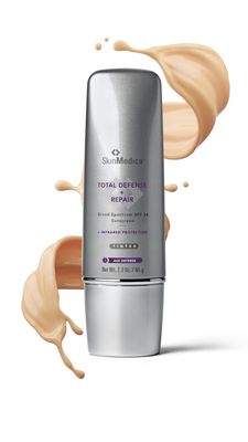 SkinMedica Total Defense Repair SPF 34 Tinted Sunscreen for Face. This Lightweight, Facial Sunscreen is Ideal for Oily and/or Combination Skin, 2.3 Oz