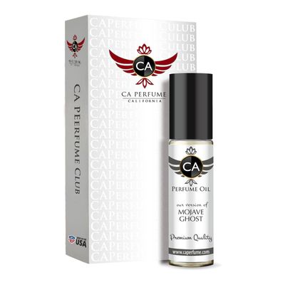 CA Perfume Impression of Mojave Ghost For Women &amp; Men Replica Fragrance Body Oil Dupes Alcohol-Free Roll-On 0.3 Fl Oz/10ml