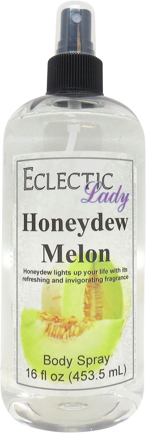 Eclectic Lady Honeydew Melon Body Spray, Double Strength, 16 ounces, Body Mist for Women with Clean, Light &amp; Gentle Fragrance, Cologne with Soft, Subtle Aroma For Daily Use