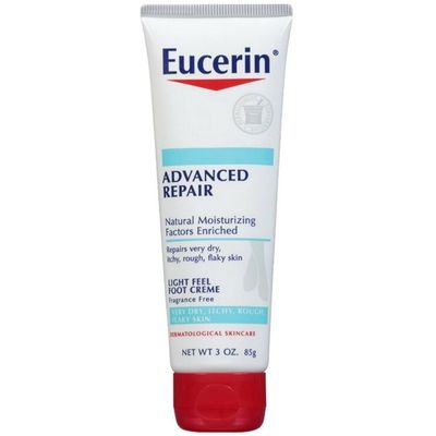 Eucerin Advanced Repair Foot Cream, Very Dry Skin, Light, Fragrance-Free, 3 oz