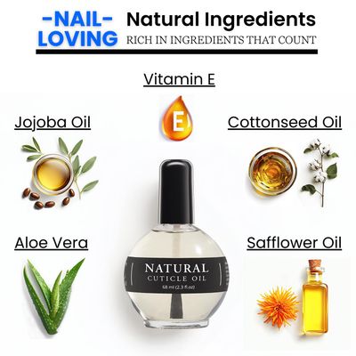 Ellie Chase Moisturizing Cuticle & Nail Care Oil 2.3 Fl Oz Unscented - Infused with Jojoba Oil, Aloe, Vitamin E - Nail & Cuticle Hydration, Repair, Moisturizer, Strengthener, Growth