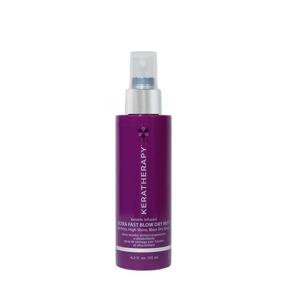 Ultra Fast Blow Dry Mist Perfect Blowout for Hair, 4.2 fl. oz., 125 ml - Keratin Infused Blow Dry Spray for Styling &amp; Frizz-free Styling
