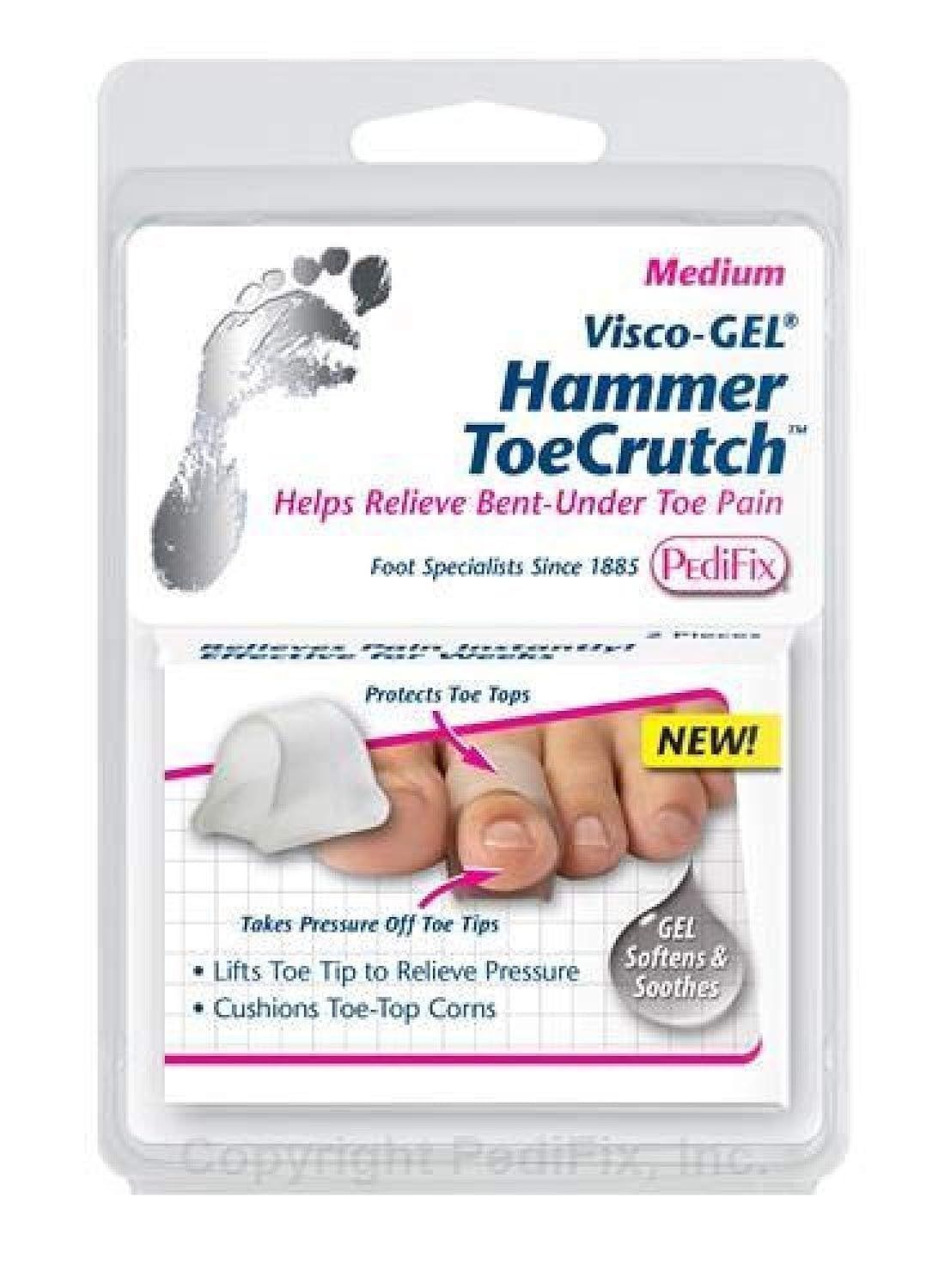 Pedifix Visco GEL Hammer Toe Crutch Item 1037-M Medium 4 Total SMARTGEL TECH