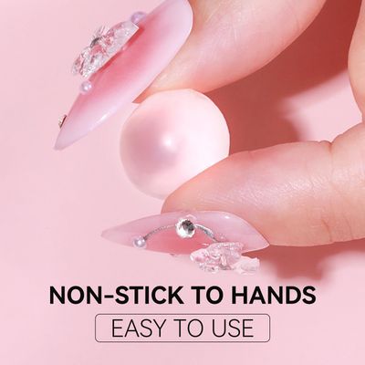 Makartt Solid Gel Builder: 4-in-1 2pcs Clear and White Non-sticky for Extension 3D Sculpting Nail, UV Glue for Acrylic Tips, Rhinestones &amp; Sculpture Hard Gels for Nails UV/LED Lamp Required