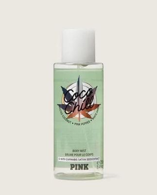 Victorias Secret Pink Coco Chill Body Mist with Cannabis Sativa Seed Extract