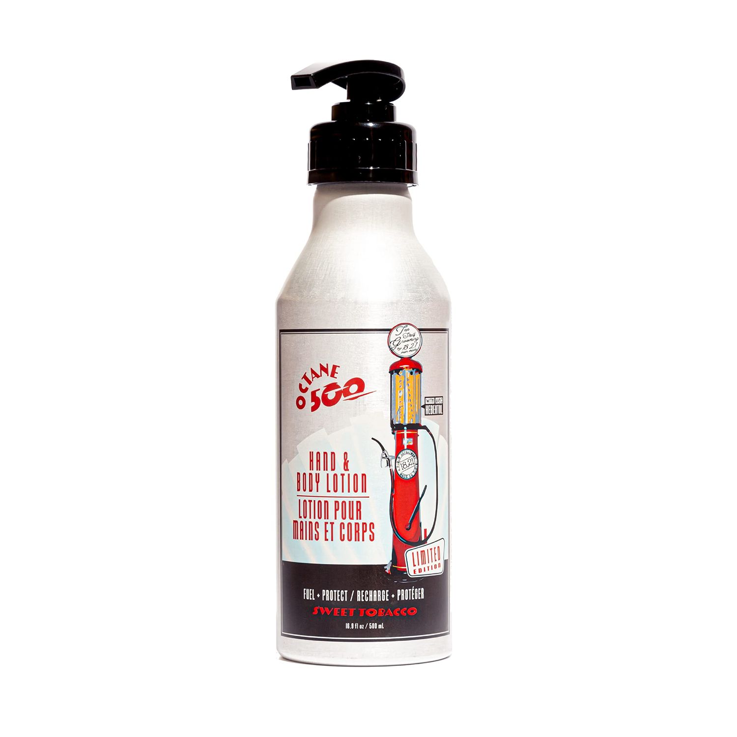 18.21 Man Made Octane 500 Sweet Tobacco Hand &amp; Body Lotion, 16 fl. oz.