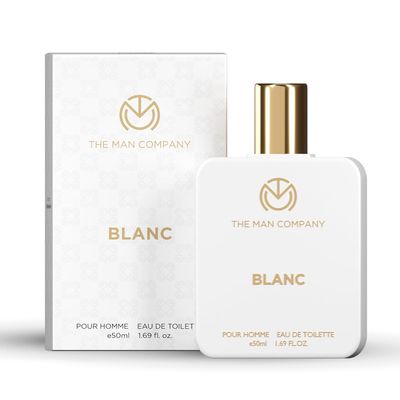 The Man Company Blanc Edt Perfume - Musk, Citrusy &amp; Aromatic Scent For Men| Premium Long-Lasting Fragrance Spray | Gift For Men, Gift For Him - 50Ml
