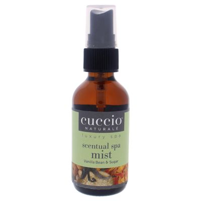 Cuccio Naturale Scentual Spa Mist - Aromatic Spray - Soothes And Softens Skin - Radiant And Rejuvenated Skin - Promotes A Relaxed And Calm Mindset - Paraben Free - Vanilla Bean And Sugar - 2 Oz