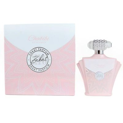 Zakat Z16Chabibi Eau de Parfum, Luxury Womens Fragrance, Pink and Silver Crystal Cap