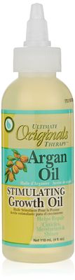 Originals by Africas Best Therapy Argan Oil Stimulating Growth Oil, Penetrates &amp; Rejuvenates Hair, Scalp, Nails and Skin, All Day Long Moisturizing &amp; Conditioning, 4oz Bottle