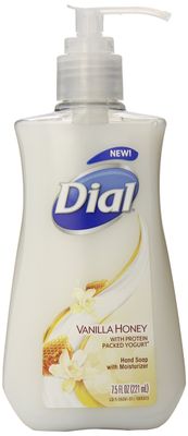 Dial Liquid Hand Soap, Vanilla Honey with Protein Packed Yogurt, 7.5 Fl Oz, Packaging may vary