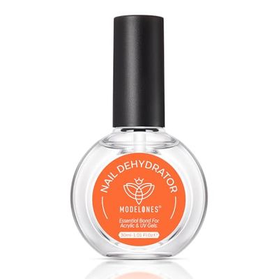 modelones Nail Dehydrator, 30 ml Nail Prep Dehydrator for Press Ons/Acrylic Nails/Gel Polish, Acid Free Natural Prep Dehydrate Acrylic Supplies