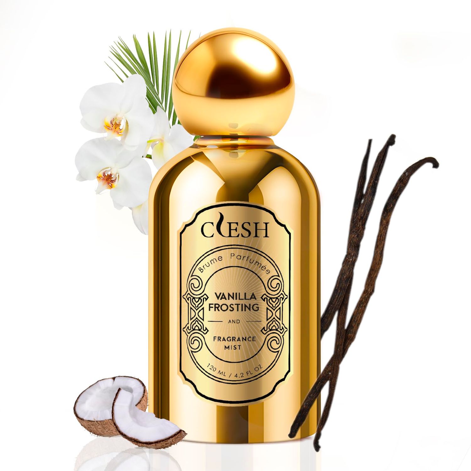 CLESH Body Spray for Women, Fragrance Mist, Vanilla Frosting, 120ml/4.2 fl oz