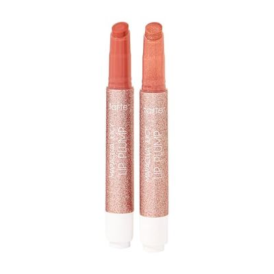 tarte maracuja juicy lip plump bestsellers duo - dahlia &amp; rosy copper shimmer glass - full size