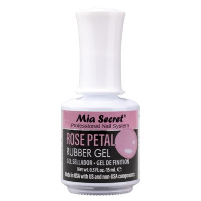 Mia Secret Rubber Gel for nails MADE IN USA for Salon and DIY (Rose Petal, 0.5 fl oz)
