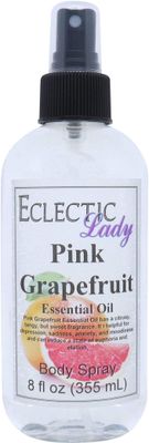 Eclectic Lady Pink Grapefruit Body Spray, 8 ounces, Body Mist for Women with Clean, Light &amp; Gentle Fragrance, Cologne with Soft, Subtle Aroma For Daily Use