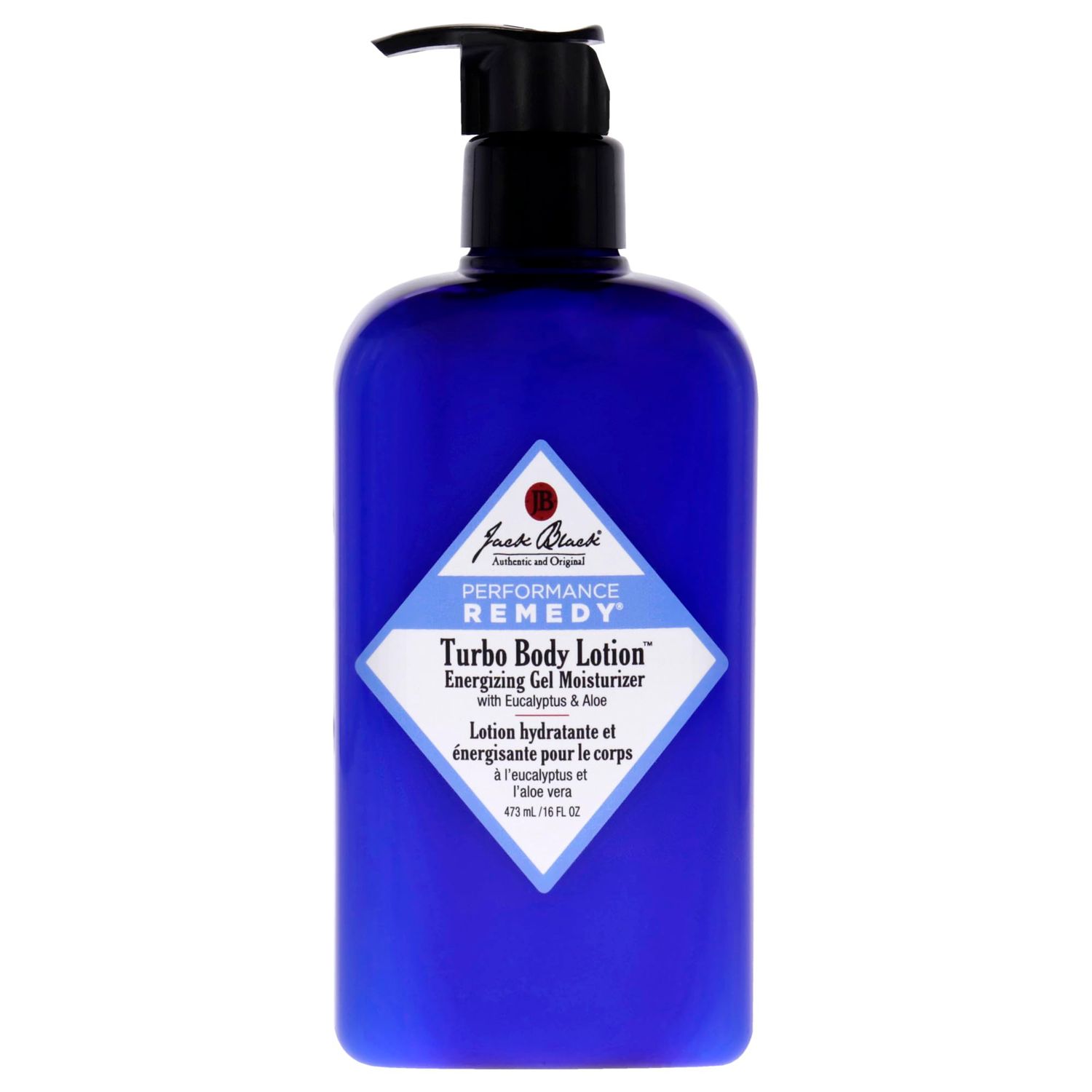 Jack Black Turbo Body Lotion Energizing Gel Moisturizer, 16 Fl Oz