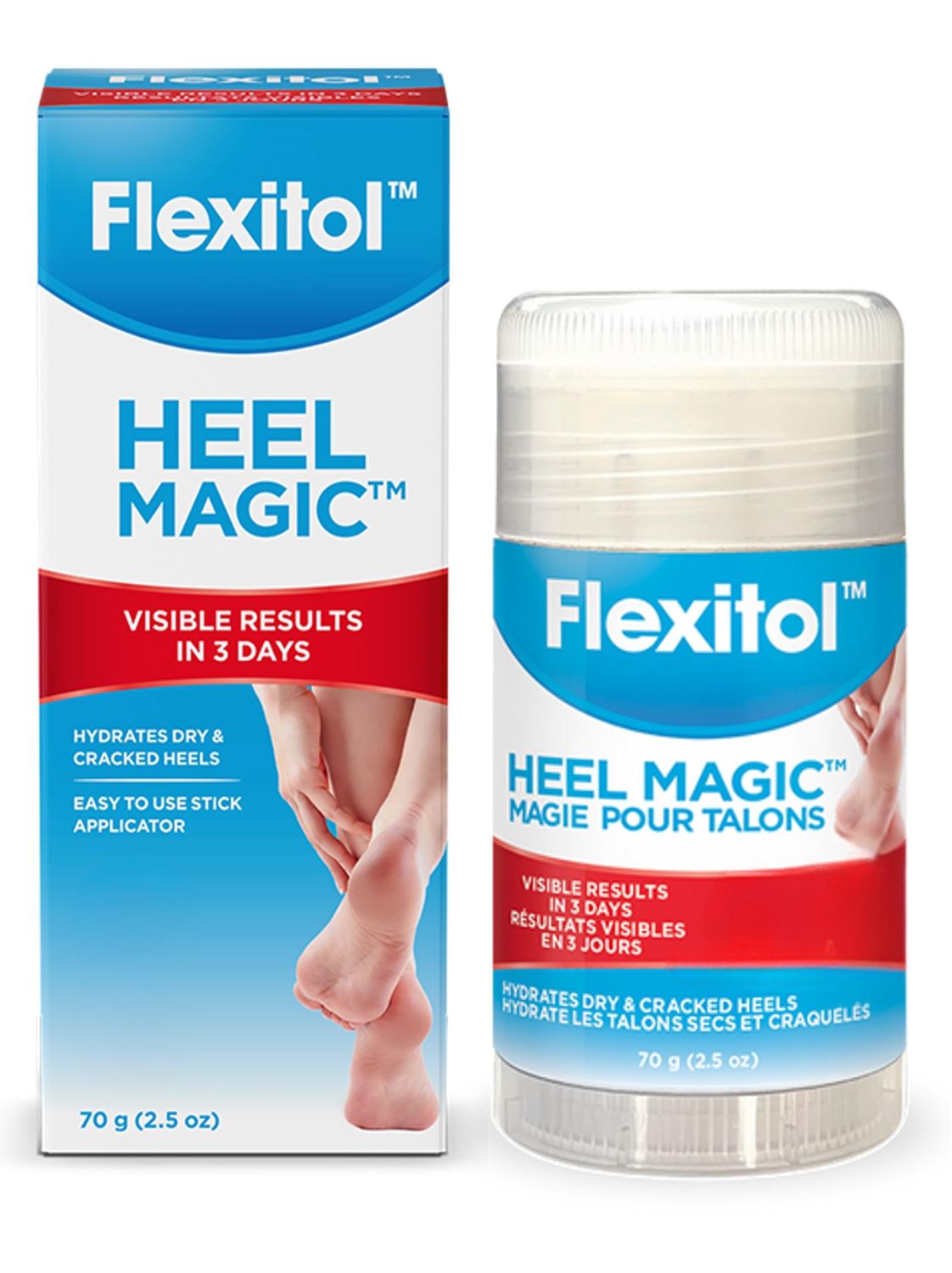 Flexitol Heel Magic For Dry Skin or Rough Heels with Shea Butter &amp; Vitamin E, 2.5 Ounce