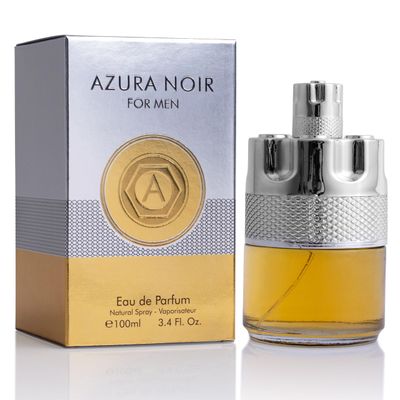 Azura Noir for Men Eau De Parfum - Woody Spicy Fragrance - Long-Lasting Cologne Choice For Daily Wear - Top Notes of Lemon, Nigerien Ginger, Refreshing Mint &amp; Lavender - Elegant 100ml Bottle
