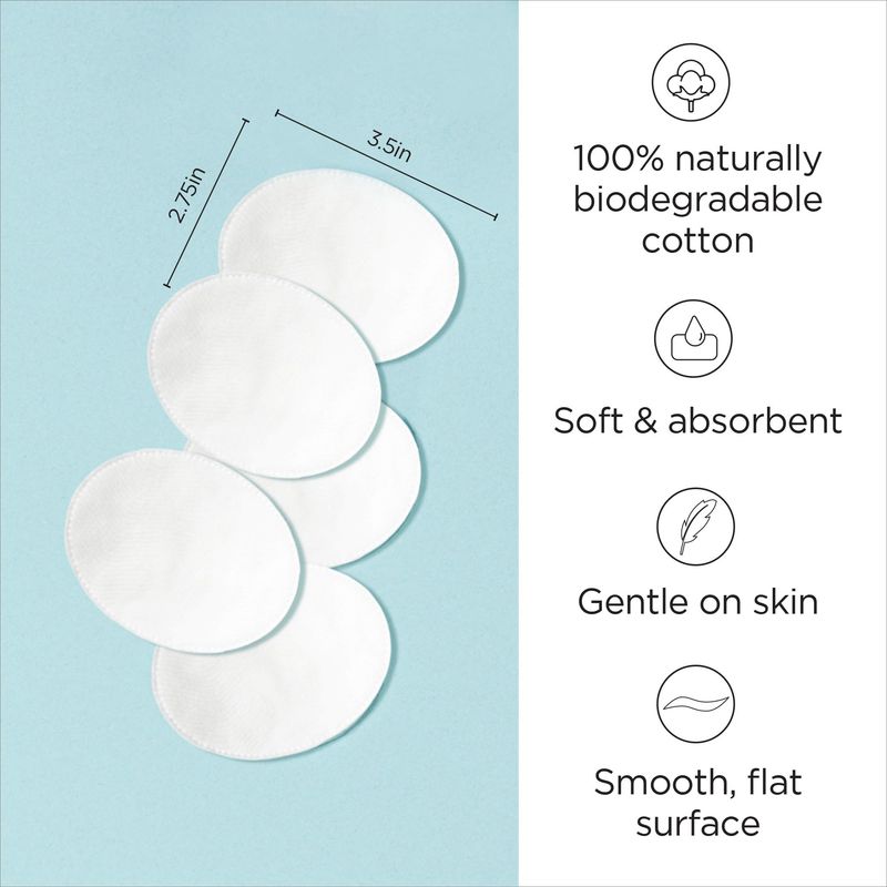 Diane Multi-Layer 3.5 x 2.75 Cotton Ovals, 100 Pure Cotton, Ideal for Makeup Removal, Nail Polish Touch-Ups, Skincare, and Everyday Household Use, 100 Count