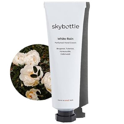 skybottle Hand Cream, Nourishes Very Dry Hands, Korean Hand Lotion, Hand Care for Women &amp; Men, Perfumed with Bergamot, White Rose Scent with Shea Butter, Girls Valentine Gift, 1.7 Fl. Oz