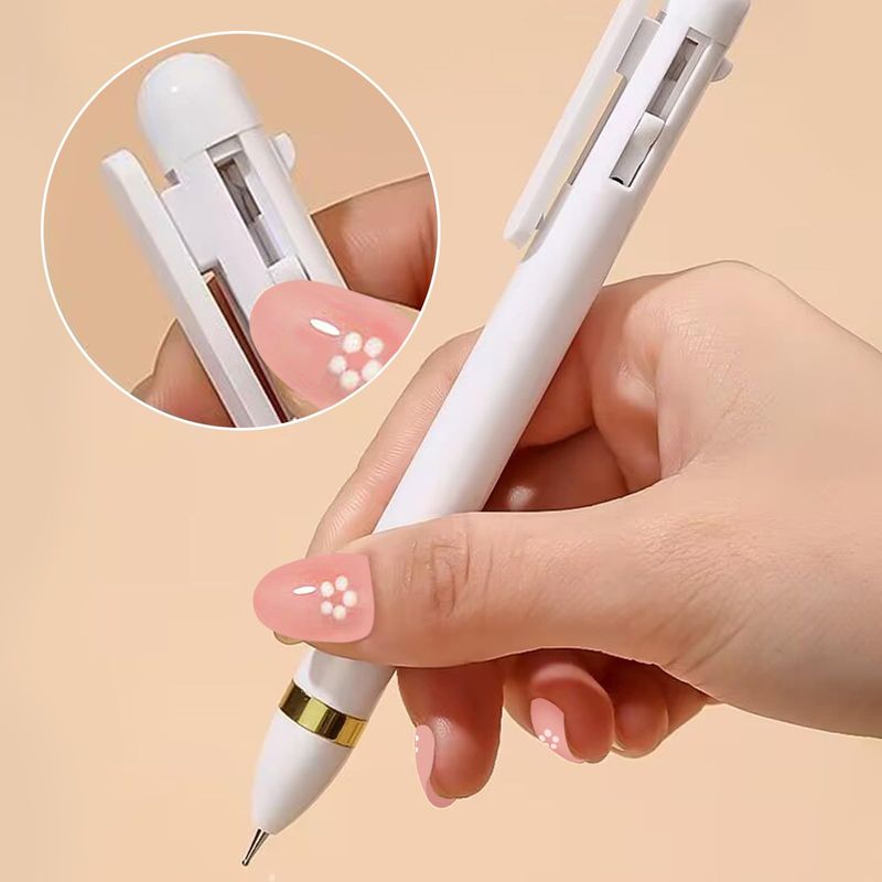 Nail Dotting Pen Nail Art Dotting Tools in Ballpoint Pen Design Nail Art Kit, Nail Art Tip Dot Paint Manicure Kit, Stylus for Watercolor Paper, Tracing Paper (NAT248)