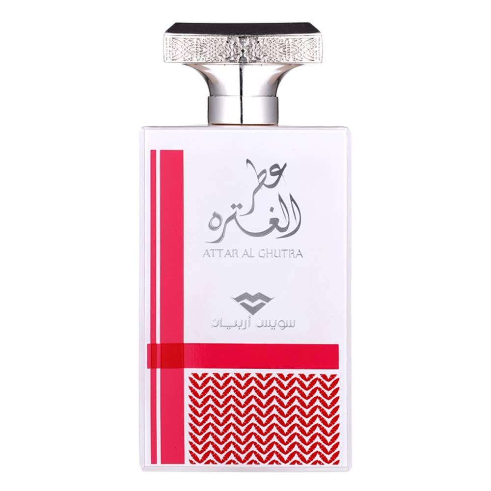 Attar Al Ghutra for Men 100mL | Eau De Parfum Oud for Men with Tuscan Leather/Suede, Sandalwood, Patchouli, Amber and Agarwood | by perfume artisan Swiss Arabian Oudh Perfume | Spray Cologne Fragrance