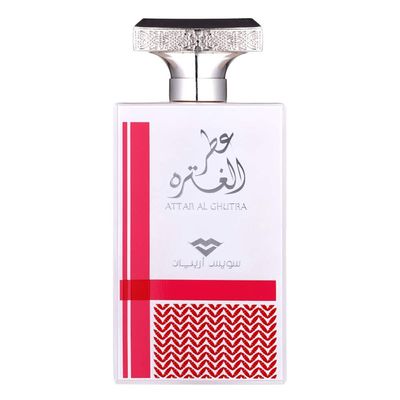 Attar Al Ghutra for Men 100mL | Eau De Parfum Oud for Men with Tuscan Leather/Suede, Sandalwood, Patchouli, Amber and Agarwood | by perfume artisan Swiss Arabian Oudh Perfume | Spray Cologne Fragrance
